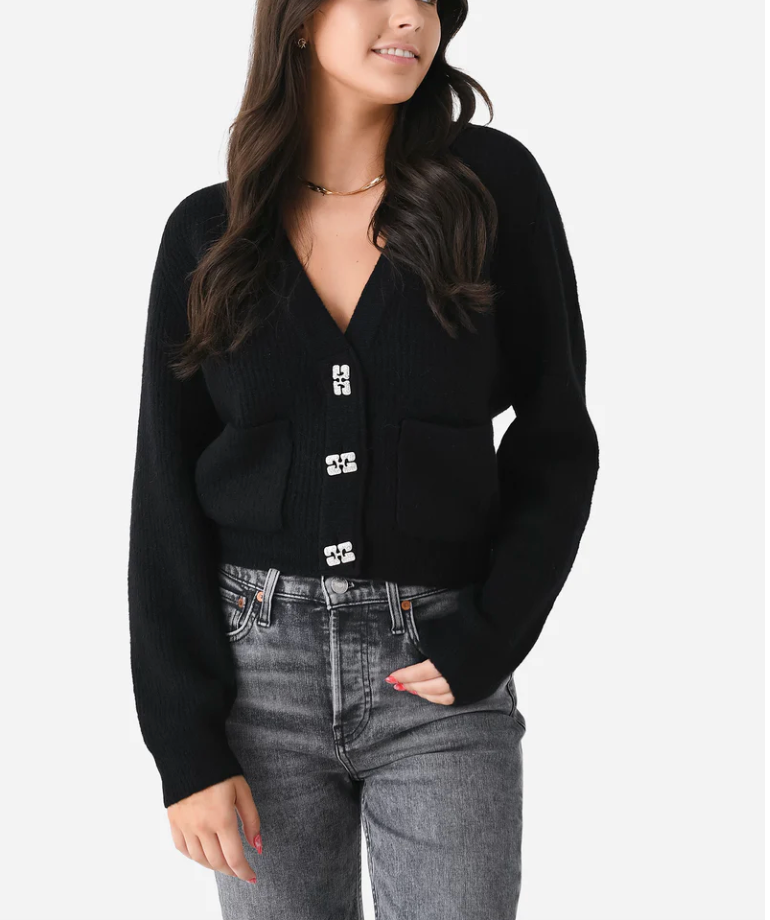 Deep v clearance cardigan