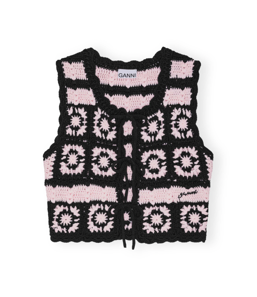 Ganni Crochet Vest