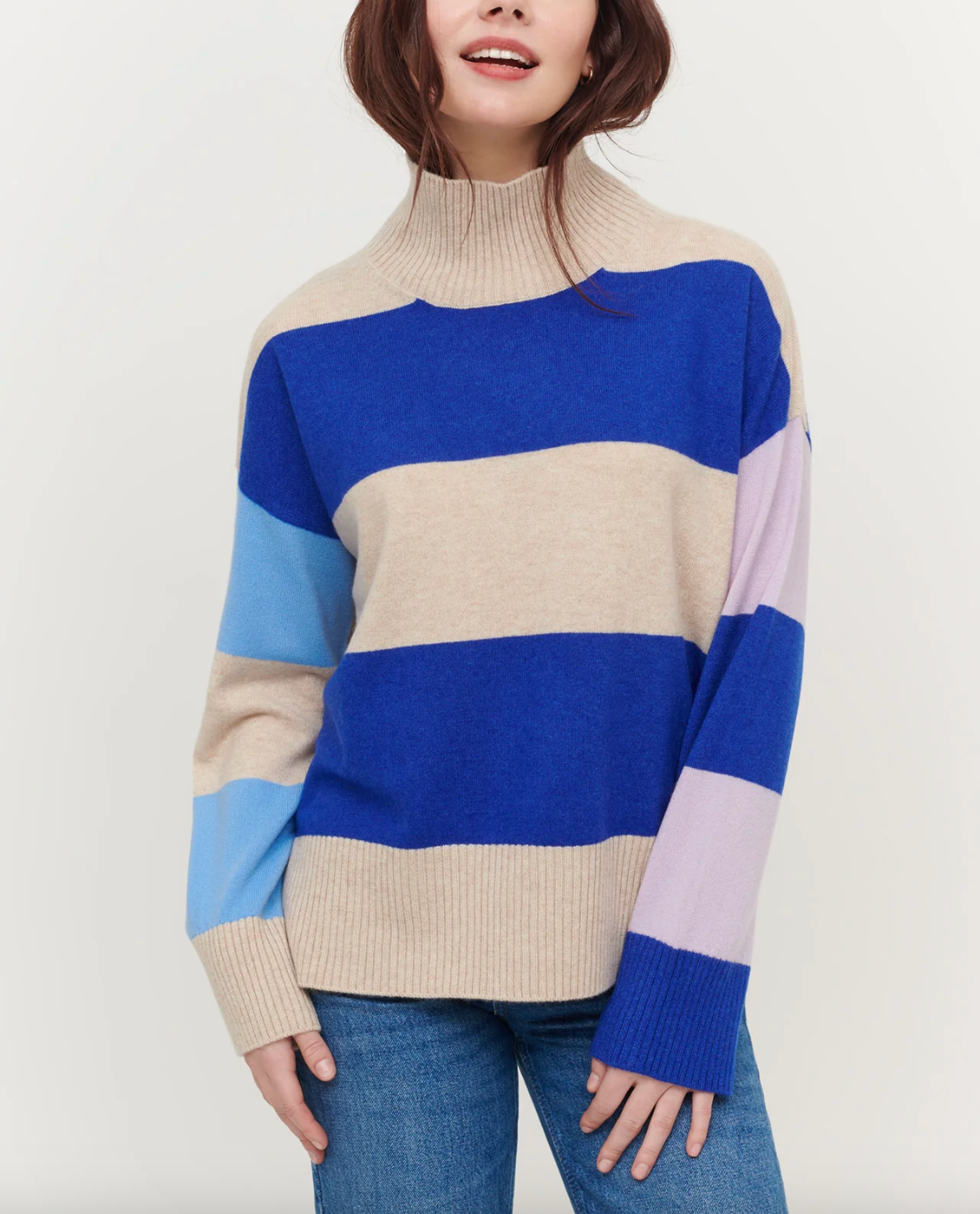 &Isla Sadie Colorblock Funnelneck