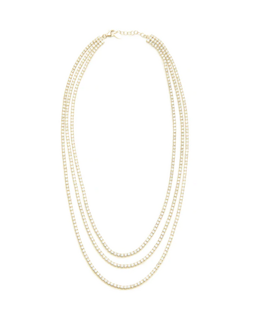 Nickho Rey Tierred Tennis Necklace