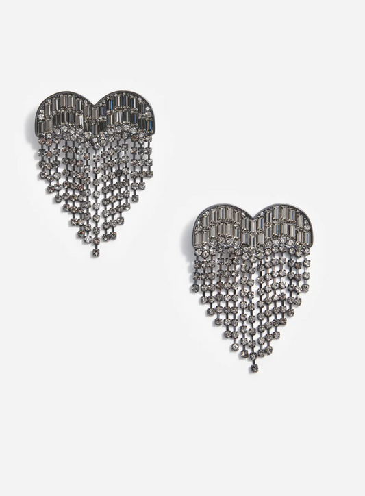 self portrait Dripping Heart Earrings
