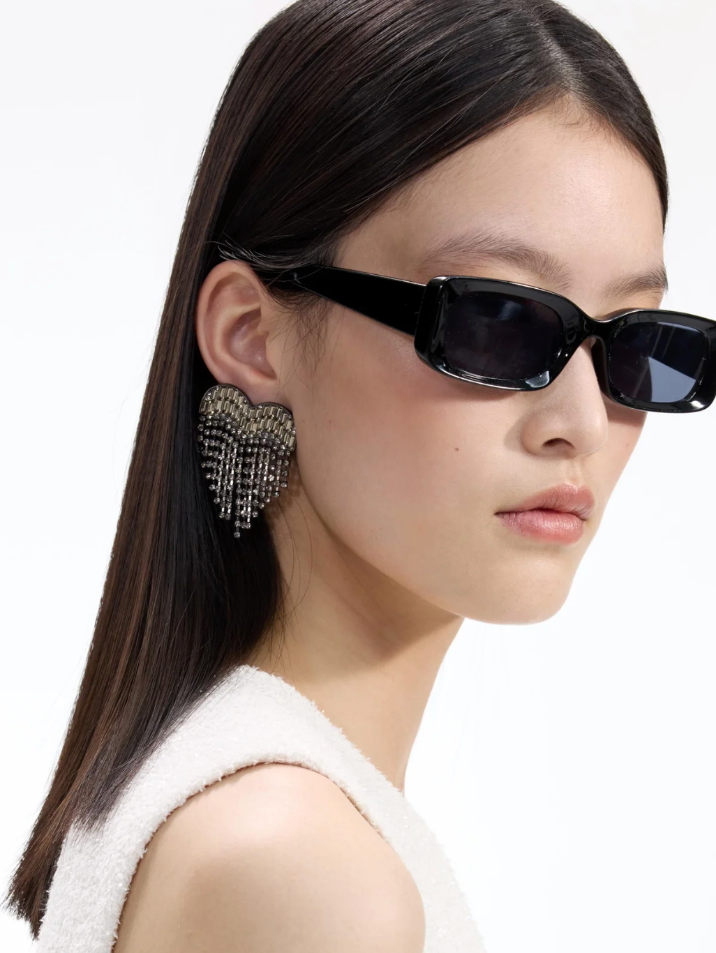 self portrait Dripping Heart Earrings