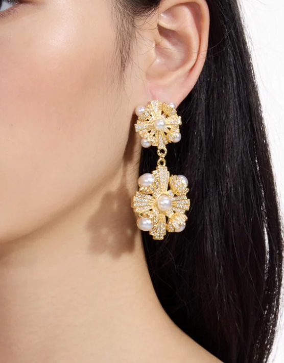 Self Portrait Pearl Clip-on Earrings