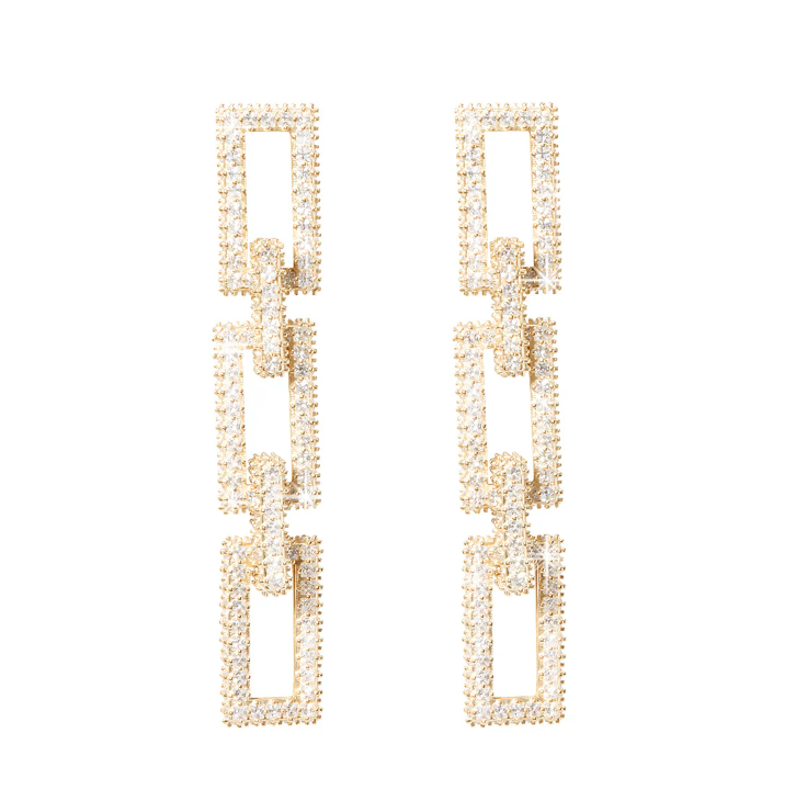 Nickho Rey Blank Link Earrings