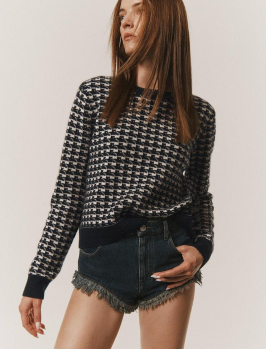W+W Gingham Crew