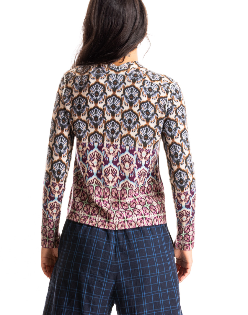Paychi Guh Tile Print Cardigan