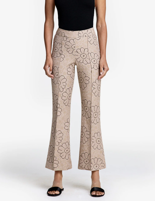 Smythe Cropped Pintuck Pant