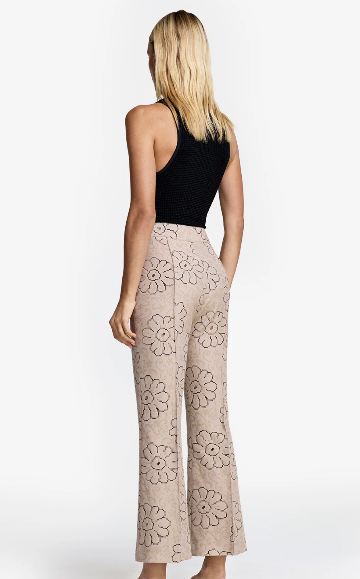 Smythe Cropped Pintuck Pant