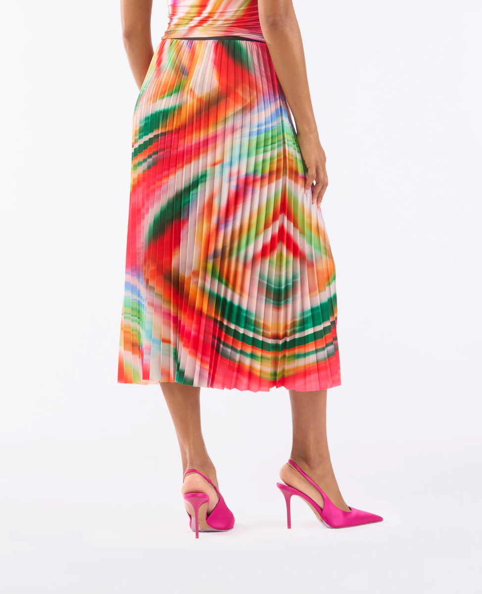 Le Superbe Swirl Pleat Skirt