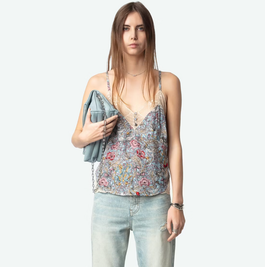 Z&V Skull Flower Camisole