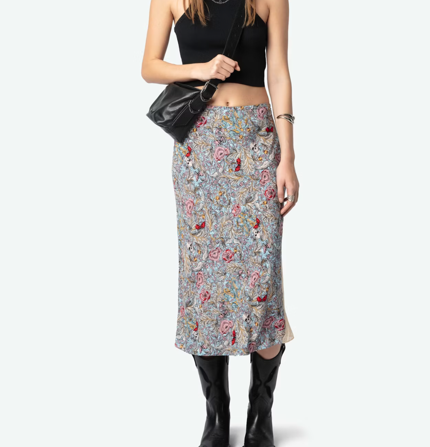 Z&V Skull Flower Skirt