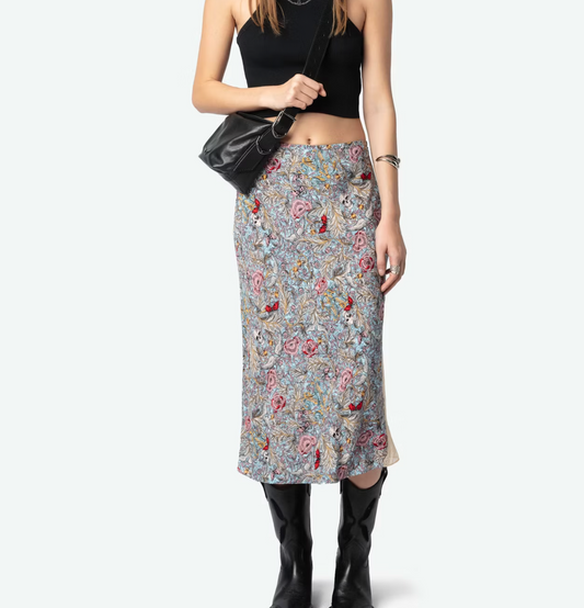 Z&V Skull Flower Skirt