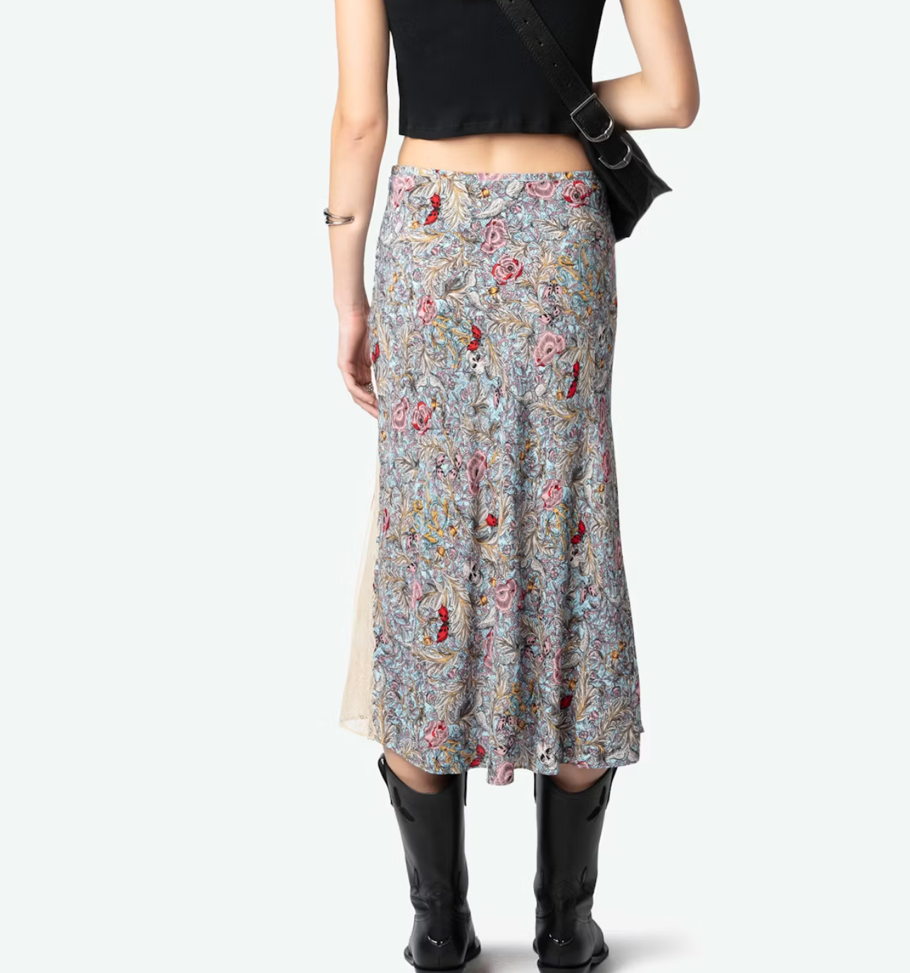 Z&V Skull Flower Skirt