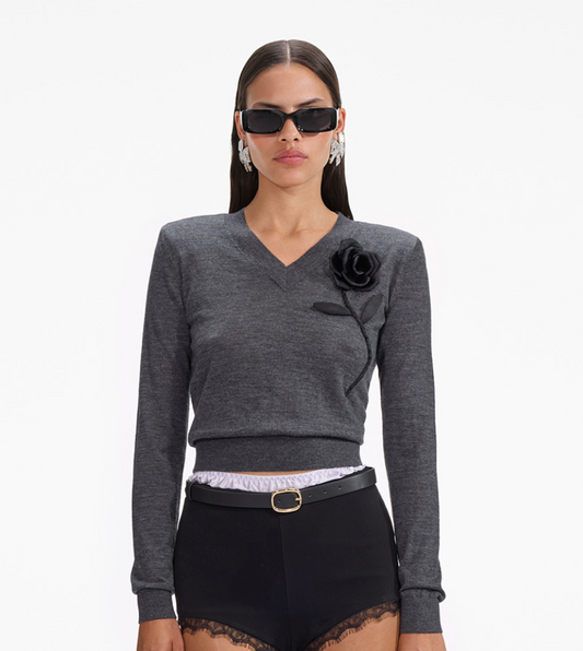 Self Portrait Rose Sweater