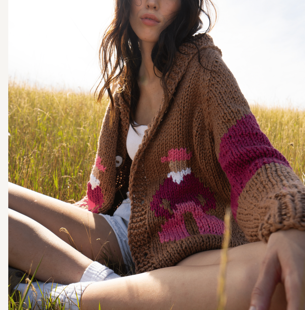 GOGO Short Cowboy Cardigan