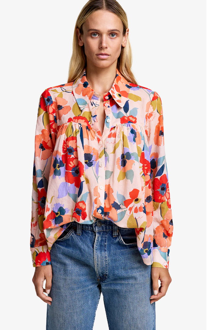Smythe Shirred Blouse