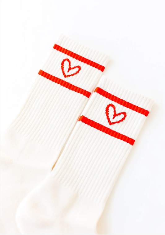HOS Crew Heart Sock