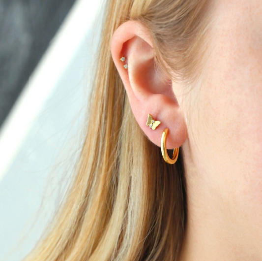 Kris Nations Butterfly Flat Back Single Earring