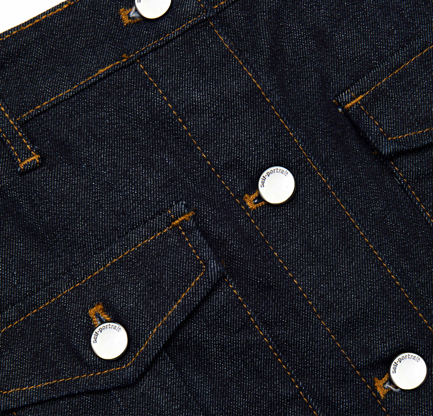 Self Portrait Denim Skirt