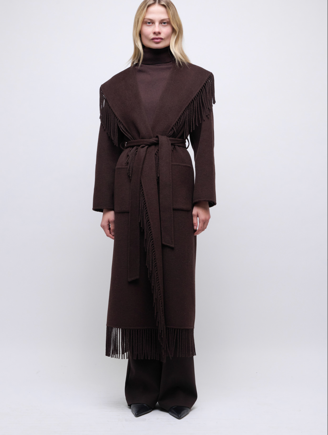 Simkhai Carrie Fringe Coat
