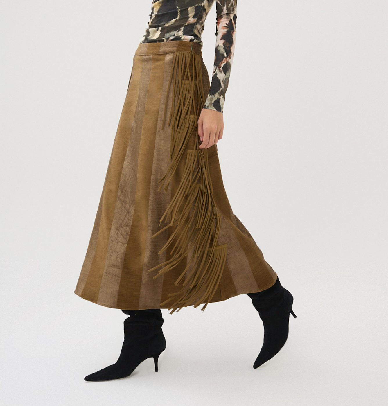 Maria Cher Fringe Skirt