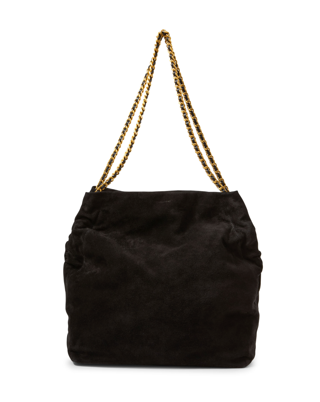 VB Suede Slouch Bag