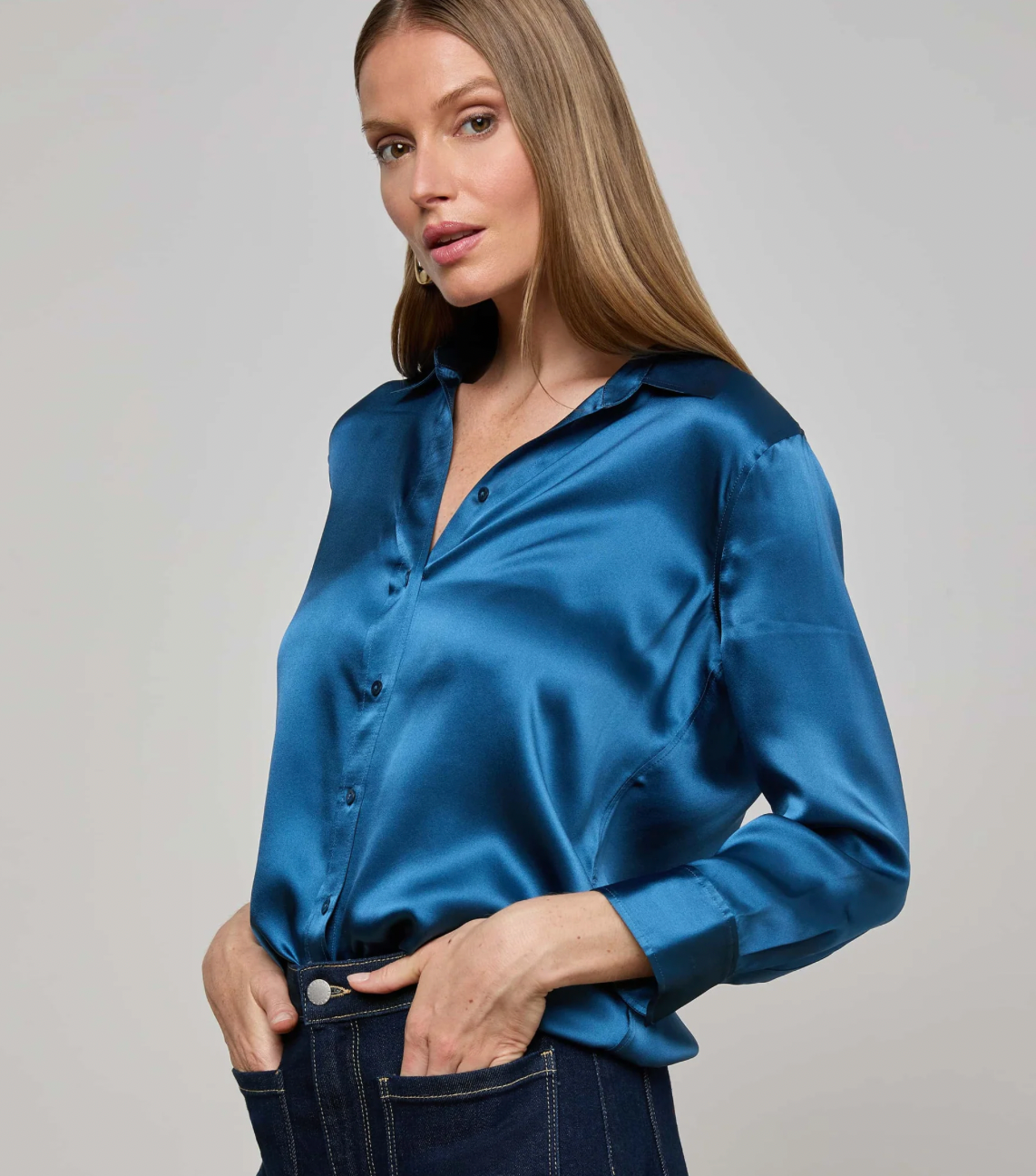 L'Agence Dani 3/4 Slv Blouse