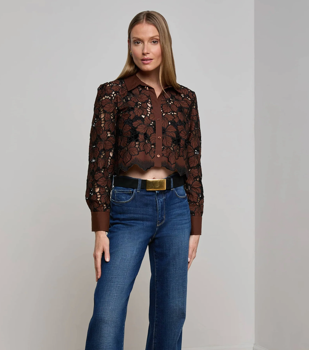 L'Agence Seychelle Eyelet Top