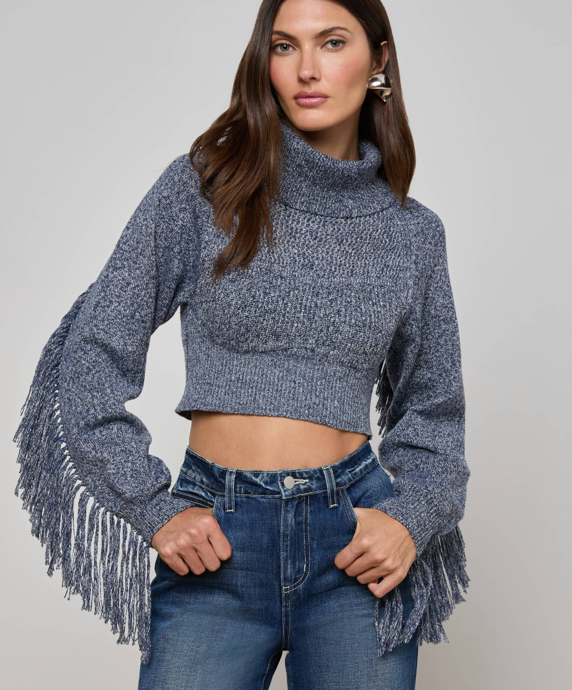 L'Agence Maddison Fringe Sweater