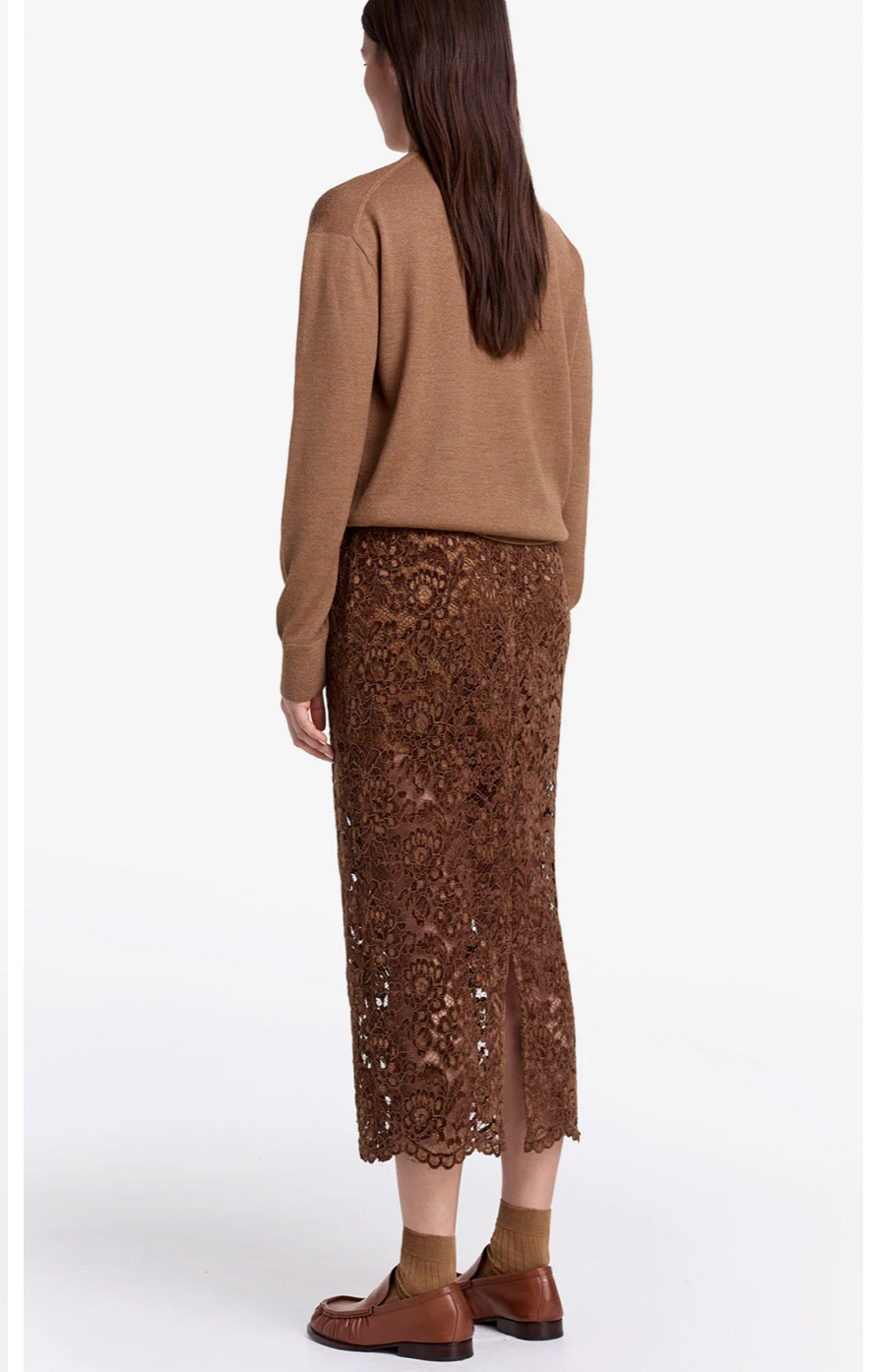 Smythe Lace Pencil Skirt