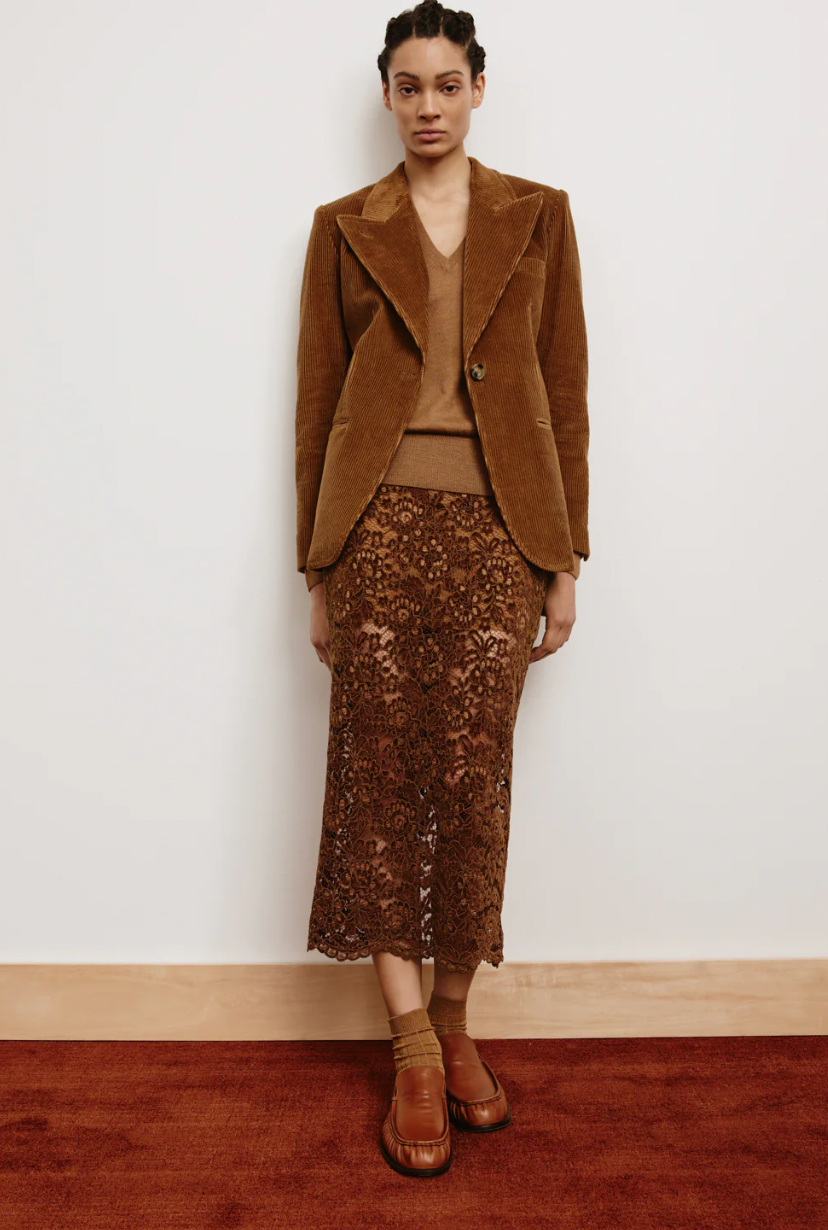 Smythe Lace Pencil Skirt