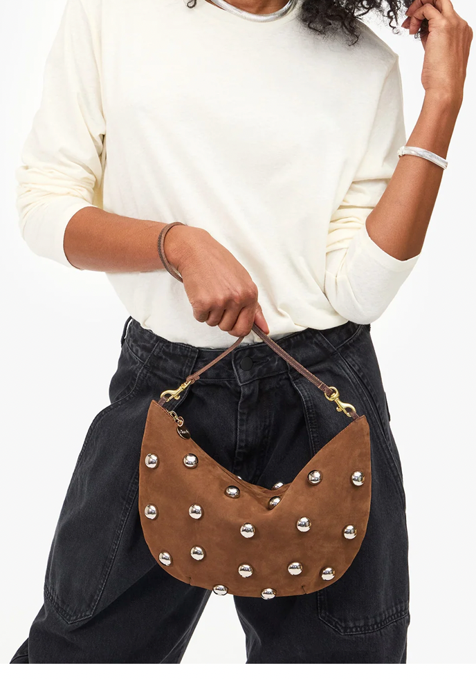 Clare V Stud Lune Bag