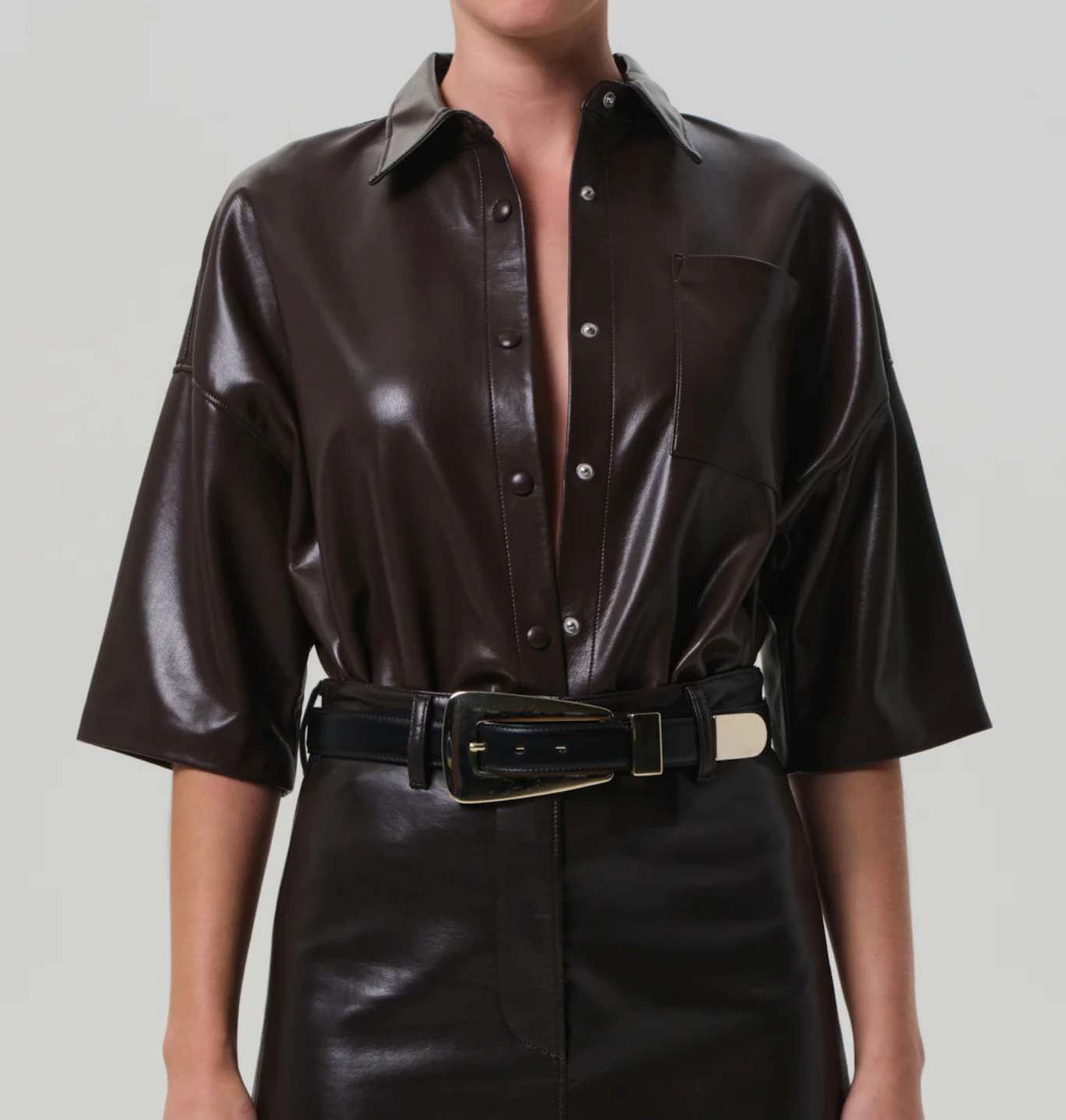COH Frances Crop Button Up