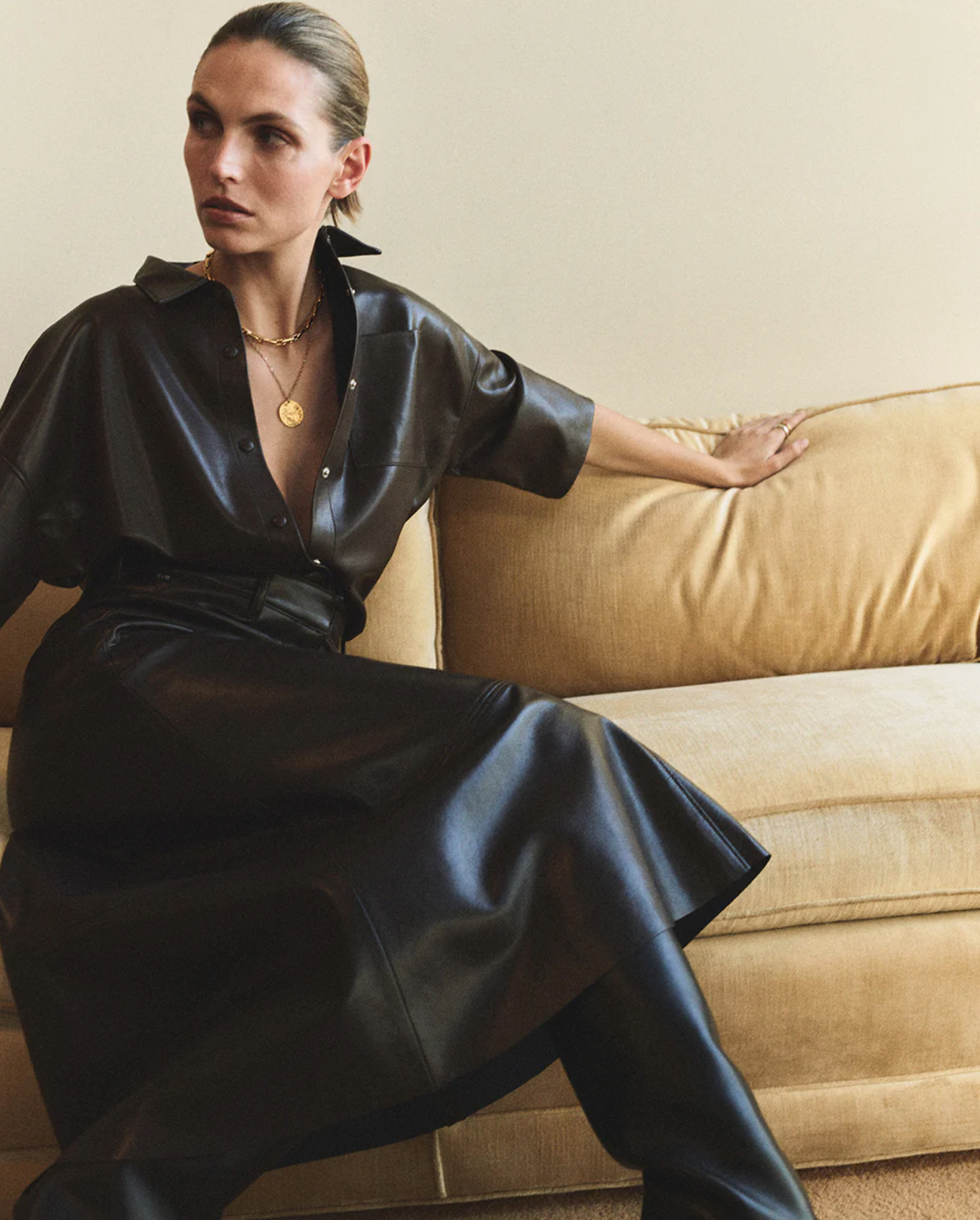 COH Frances Crop Button Up