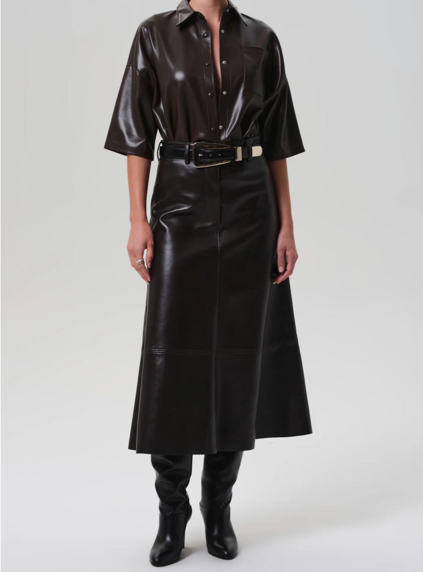 COH Frances Crop Button Up