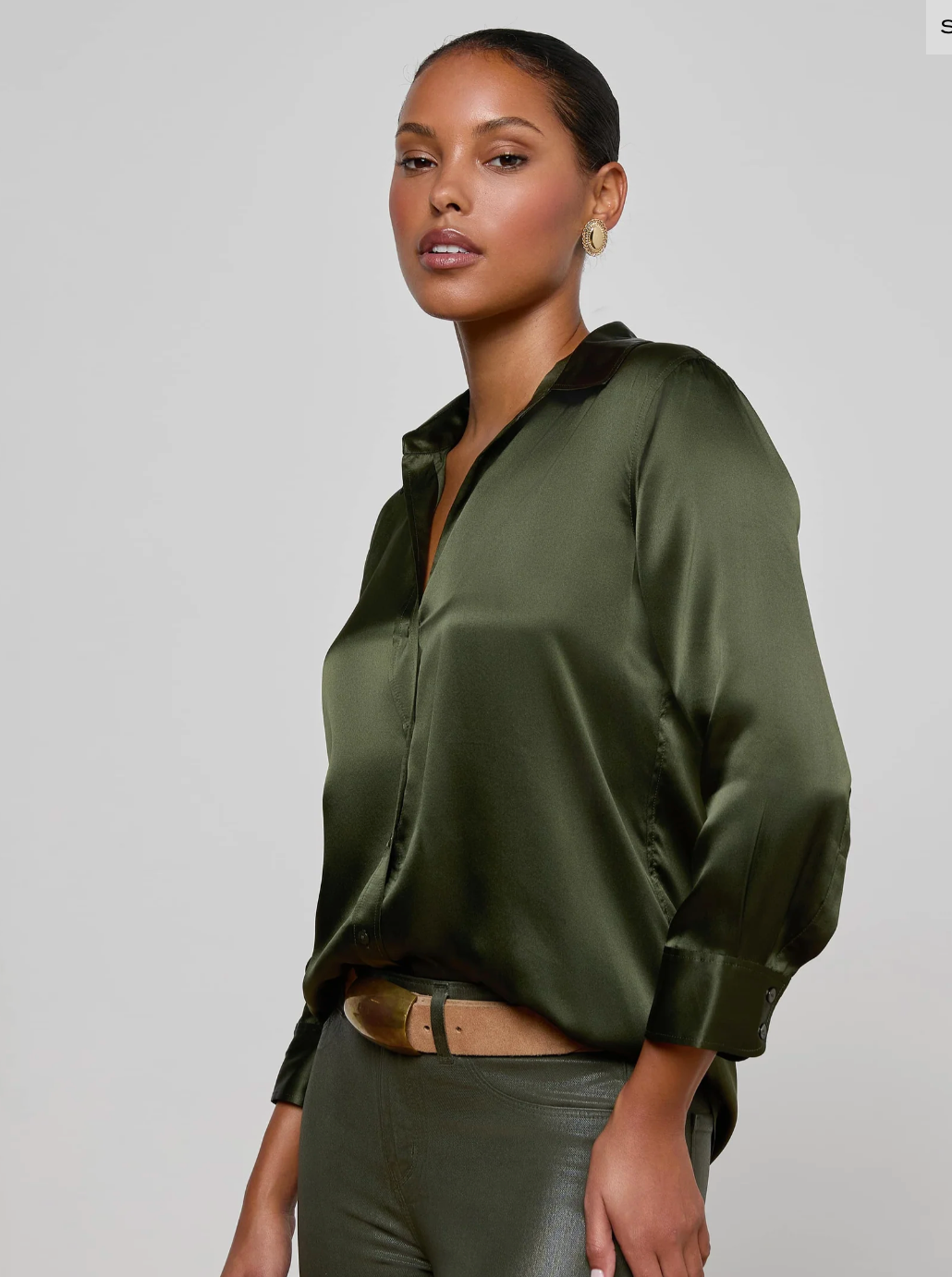 L'Agence Dani 3/4 Slv Blouse