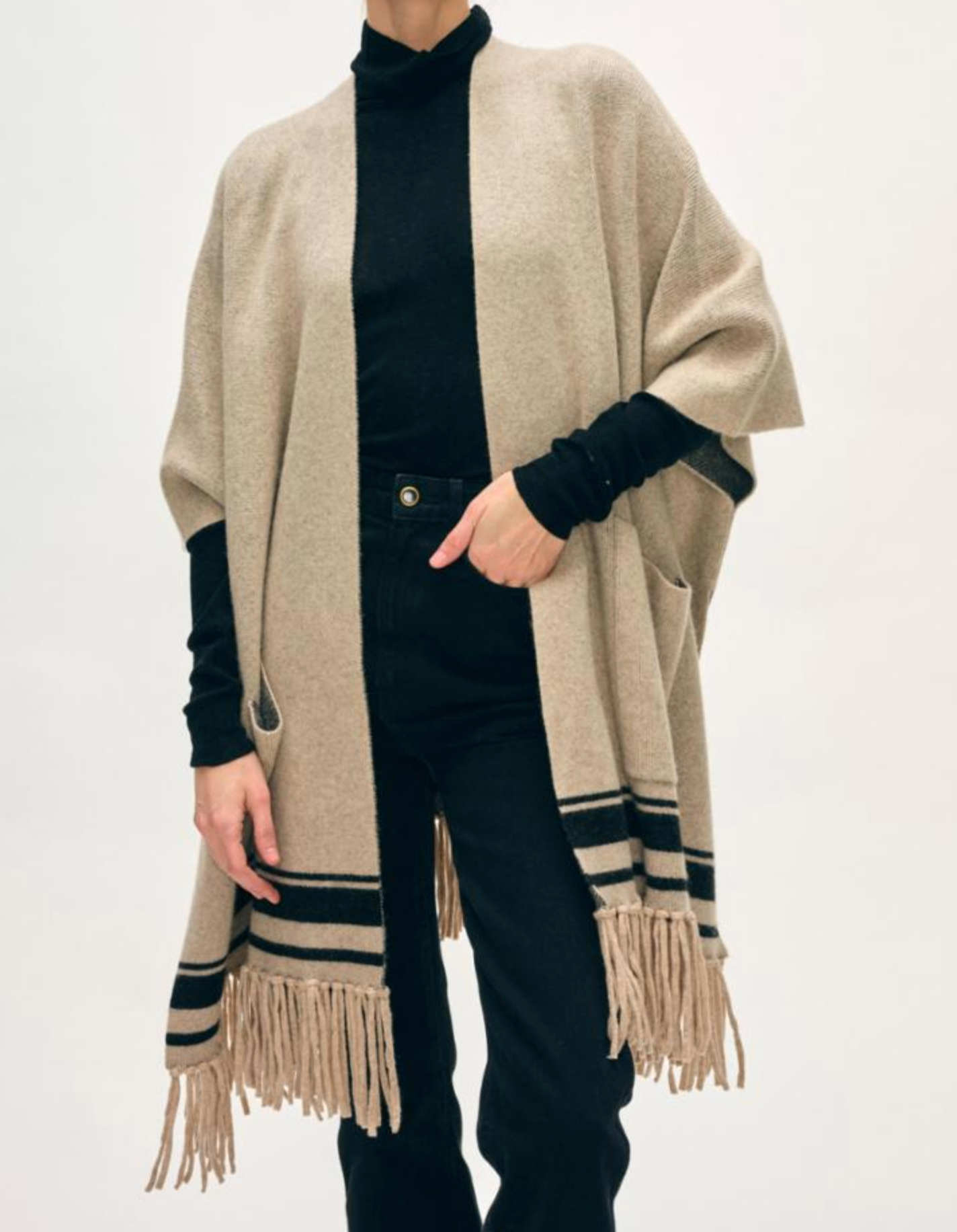 W+W Fringe Poncho