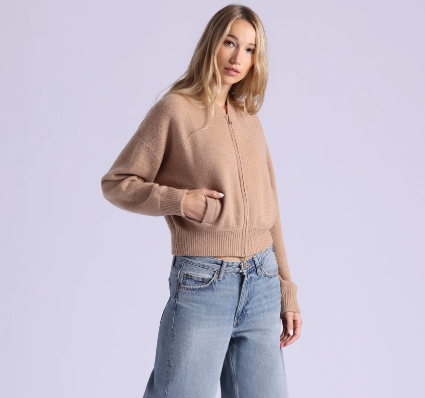 Minnie Rose Cropped Bomber