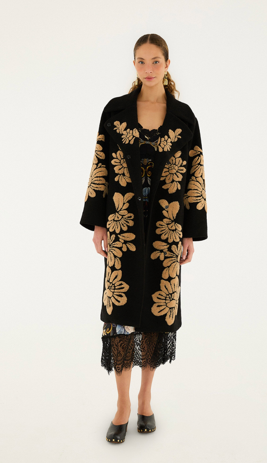 Farm Rio Bold Flowers Coat