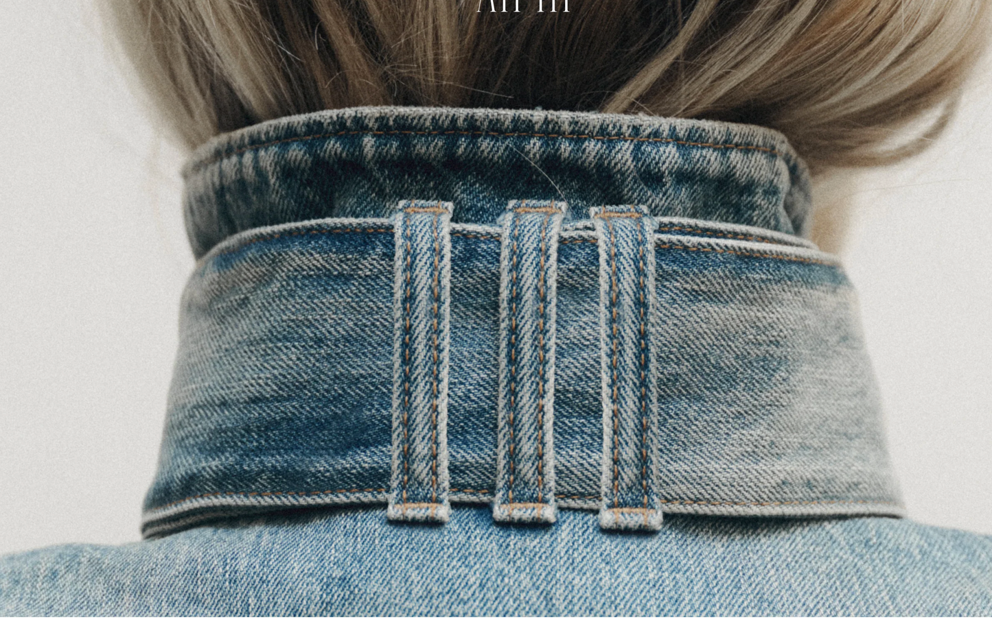 All Three Denim Tie Top