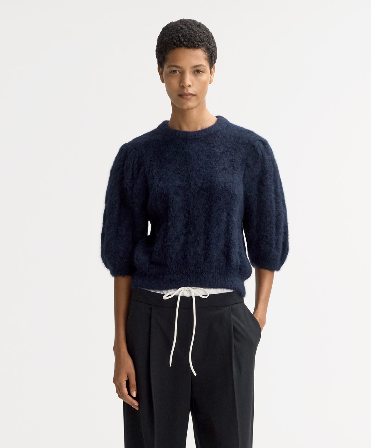 Soft Goat Elbow Sweater