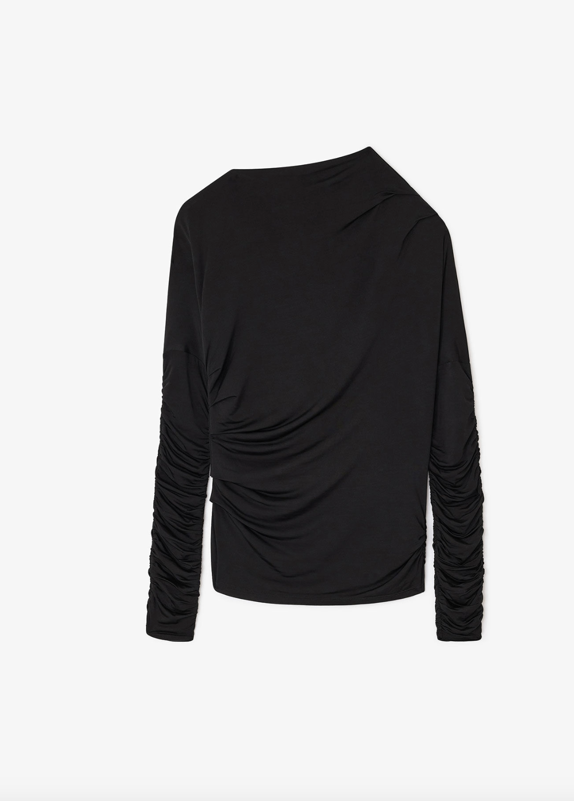 GANNI Shiny Ruched Top