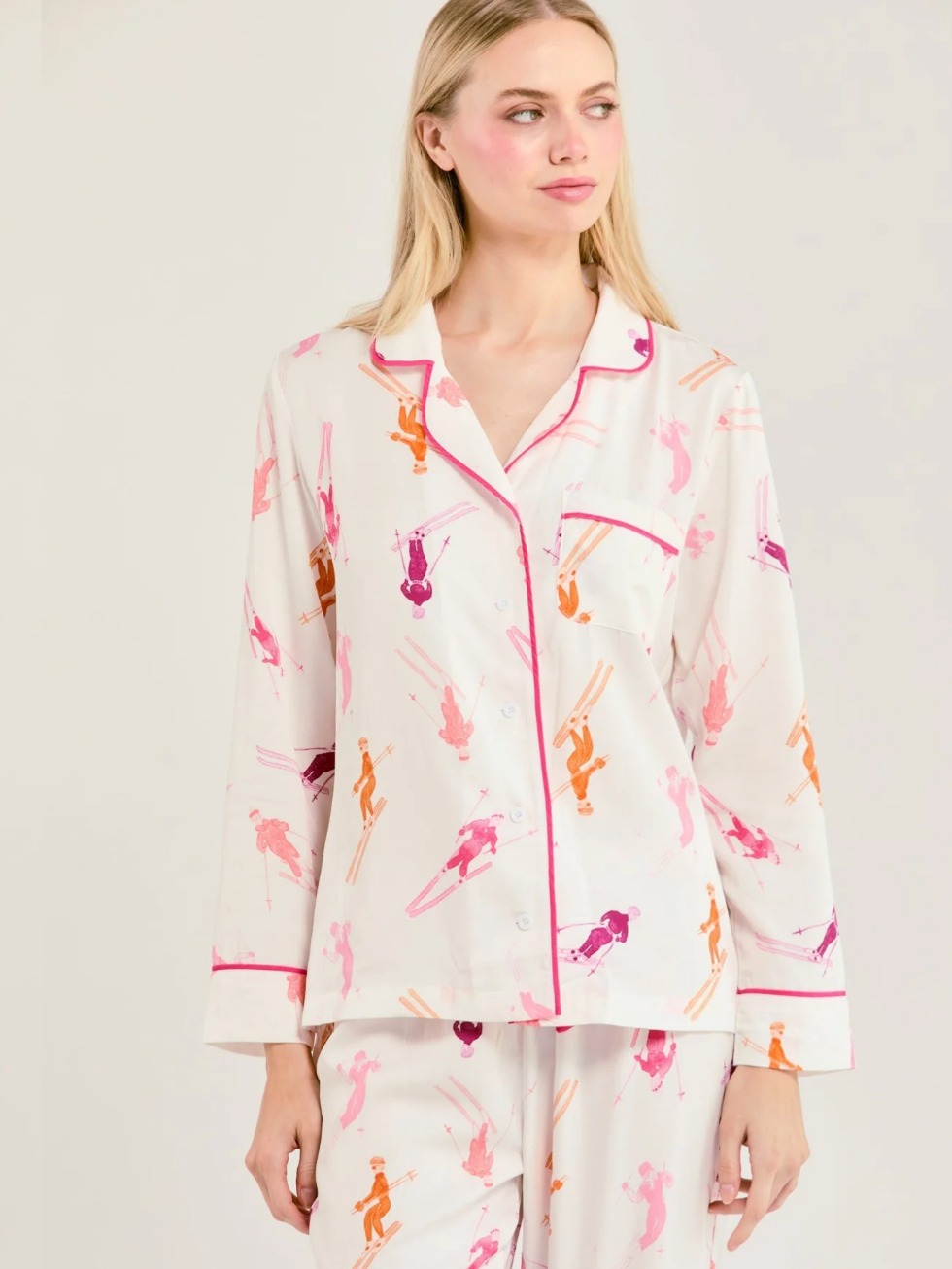 Katie Kime Ski Lady PJ Set