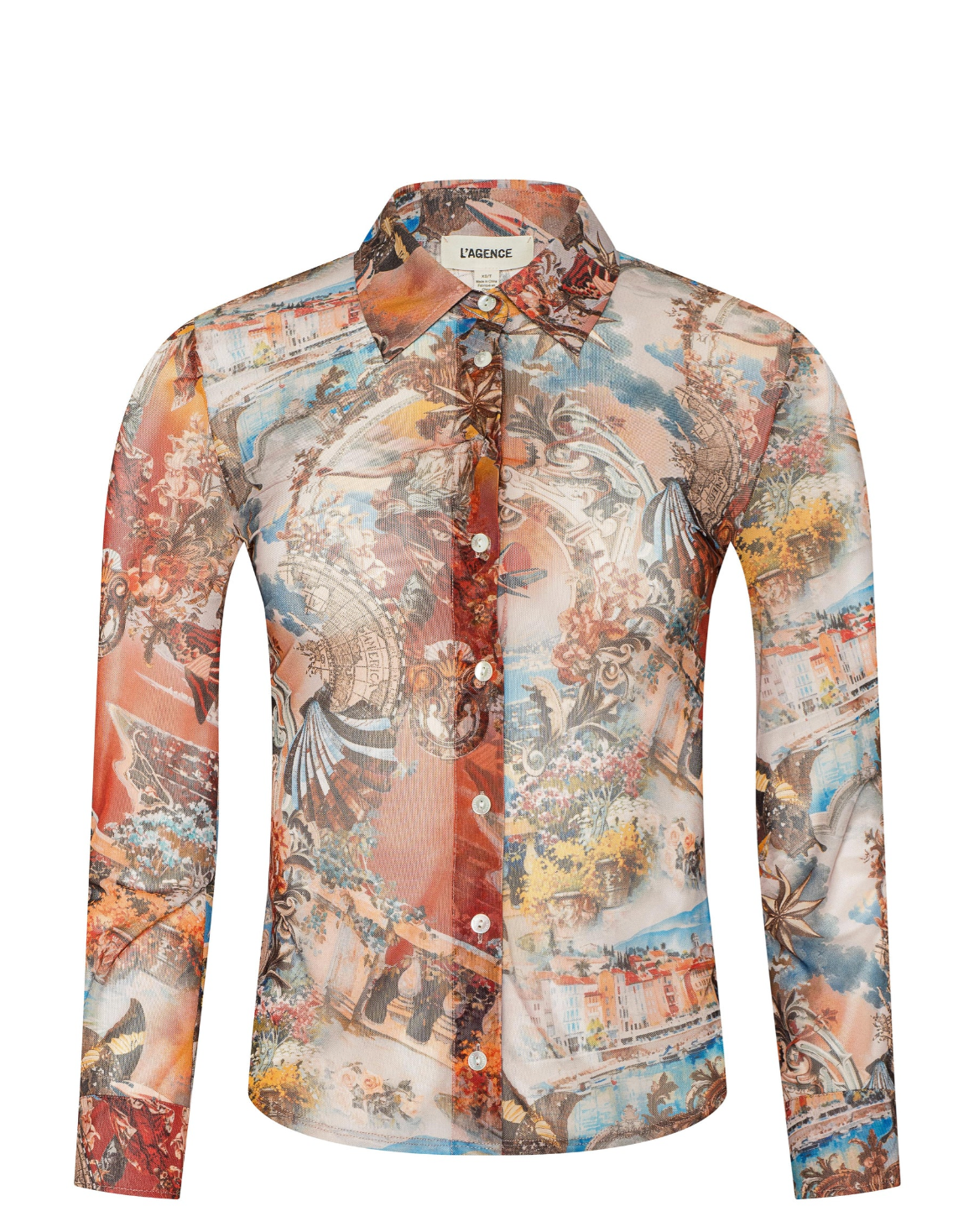 L'Agence Mesh Blouse