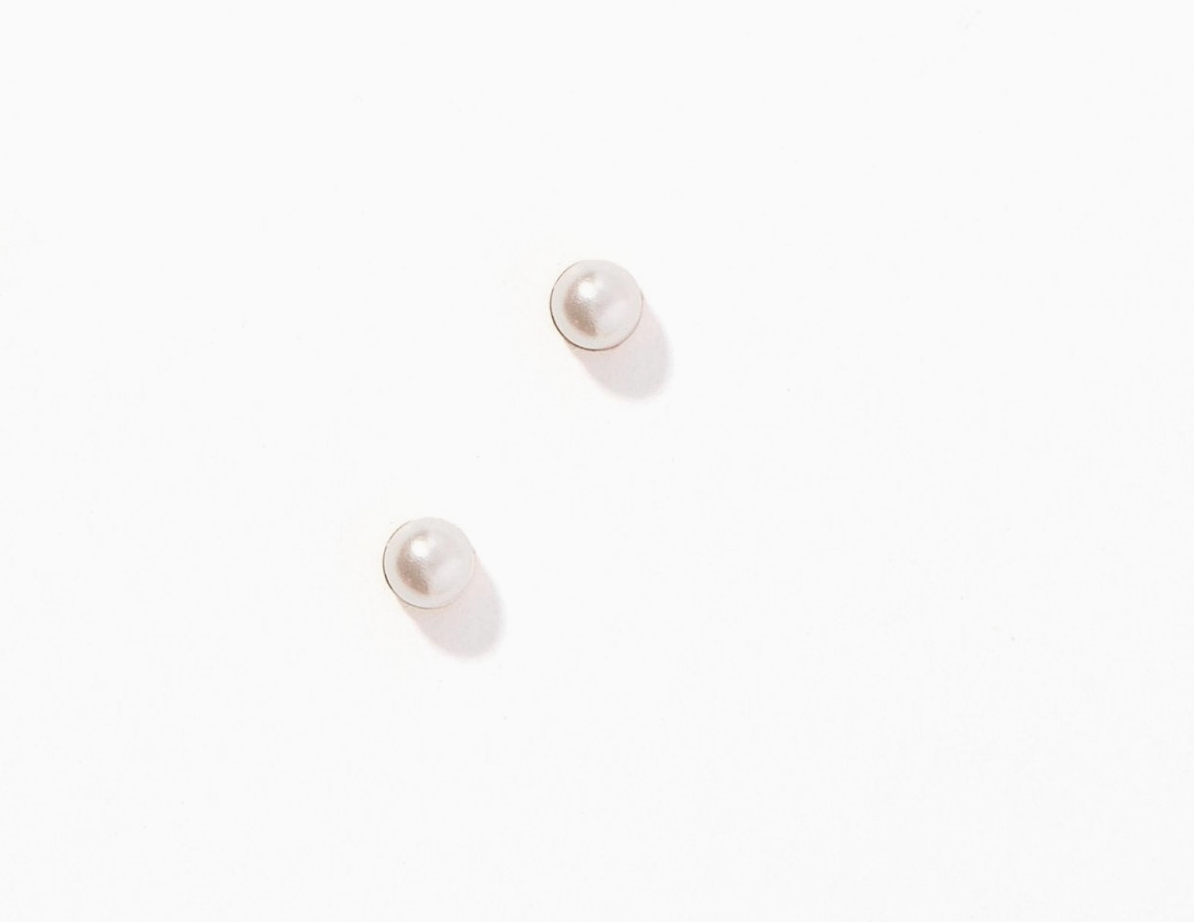 Screwback Stud Earrings- Payton Pearl 3mm