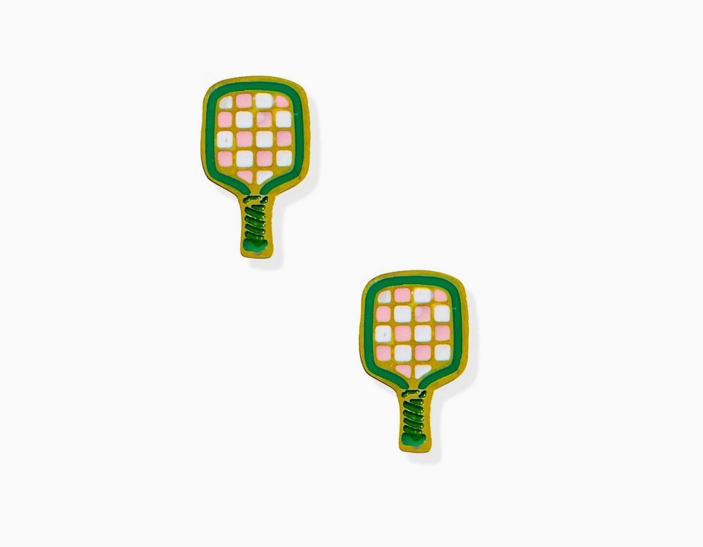 Screwback Stud Earrings-Pickleball