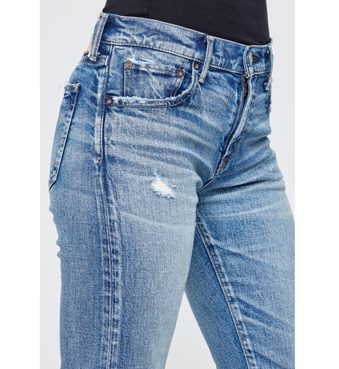 Moussy Linden Slim Straight LR