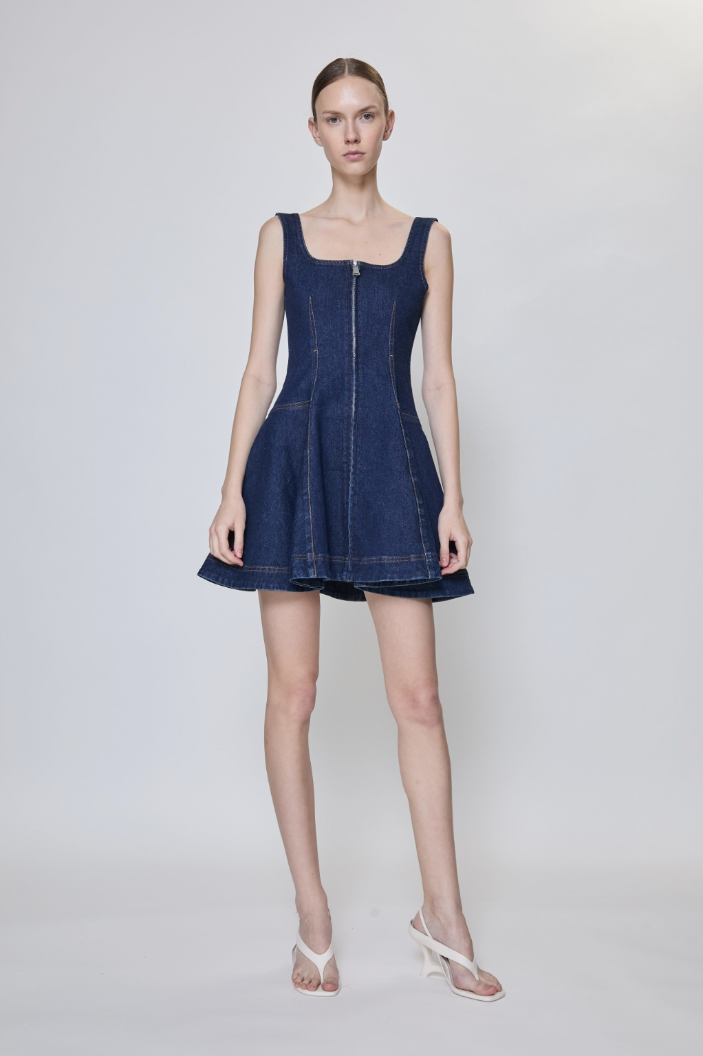 simkhai denim dress Eleodora Mini pattern-yarn-weight_2 Fine / Sport or a last Quarter Brogue shoes - Style:Dresser Only