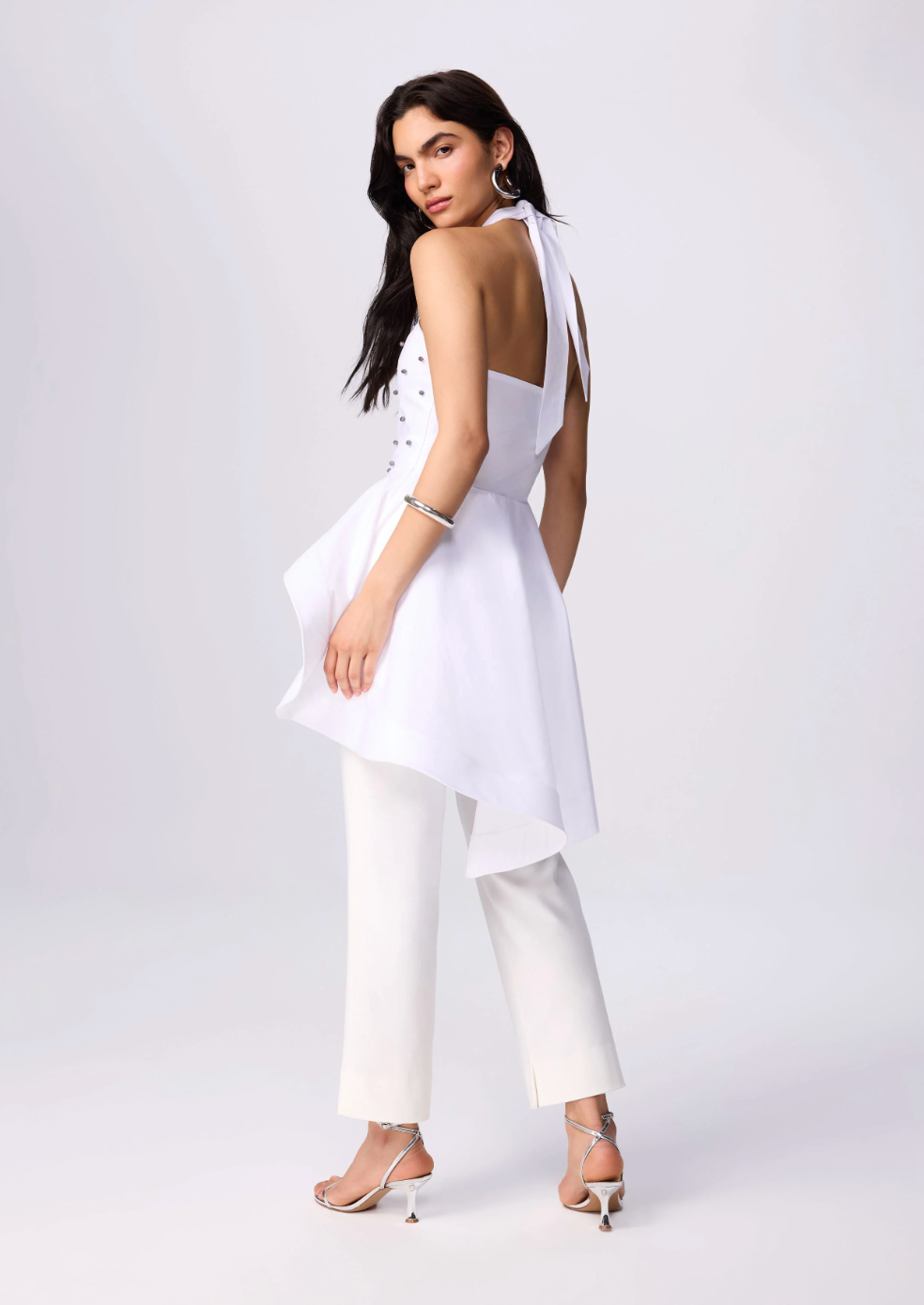 Theo Echo Pearly Halter Top
