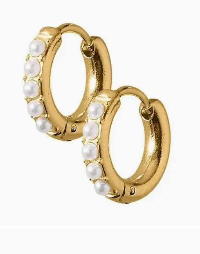 LinnyCo Huggie Peart Scarlett Hoop 8mm
